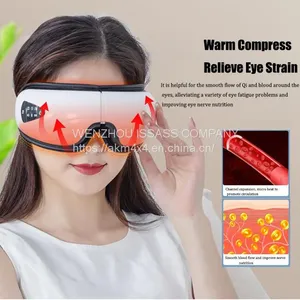 Wireless Air Pressure Vibration Digital Eye Massager Vibration Magnetic Acupuncture Therapy Relief Heat Compress Eye Mask thumbnail-5