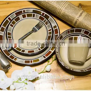 16 Pcs Dinnerware Set With Mosaic Design thumbnail-5