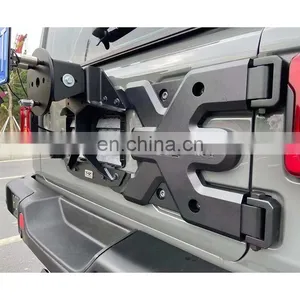 Spare Tire Carrier Tailgate Reinforcement Kit for Jeep Wrangler JL Auto Parts Spare Tire Reinforcement Bracket thumbnail-1