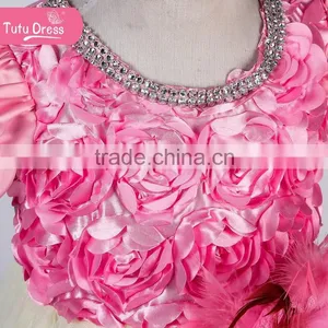 Feather Dress Flower Girl Dress Girls Birthday Dress Feather Dress Flower Girl Dress Baby Dress Couture Birthday Dress Quality Choice thumbnail-4