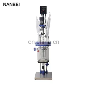 5l Laboratory Chemical Stirring Double Layer Jacketed Mini Glass Reactor With CE thumbnail-4