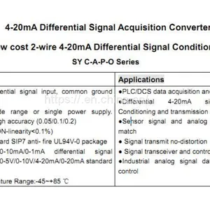 4-20madifferential Signalacquisition Converter Sy C-A4-P4-O4 thumbnail-3