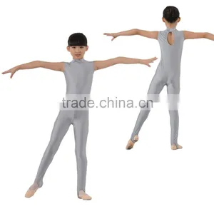 Dansgirl Turtle Neck Sleeveless Dance Bodysuits Gymnastics Tights Kids thumbnail-1