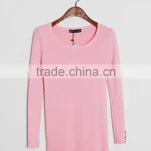 Hot Sale Beautiful Sweaters for Girls Round Collar Sweater for Women thumbnail-5