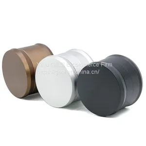 Hot Selling Tobacco Grinder 63MM 55MM 50MM 4 Layers Laser Logo Herb Grinder thumbnail-5