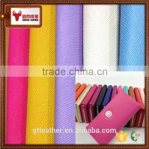 Genuine Cow pu Split Saffiano Wallet thumbnail-3
