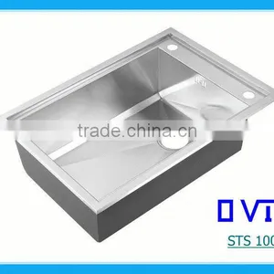 Handmade Kitchen Sink Stainless Steel -STS 100C-1 thumbnail-1