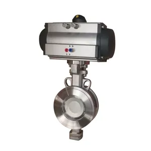 Manufacturer Direct Sales Pneumatic Triple Eccentric Butterfly Valve High-quality Clamp Hard Seal Butterfly Valve thumbnail-4