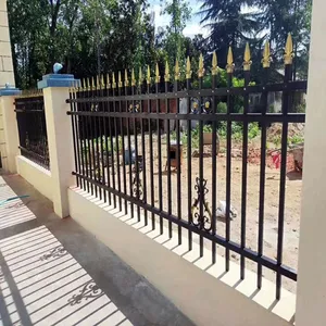 Galvanized Steel Wrought Iron Fence Panels for Garden Decoration and Safety thumbnail-1