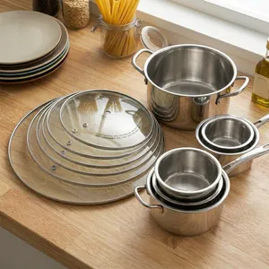 G Type Kitchen Glass Lid Secure Frame Practical Visible Cover for Cookware Matching and Global Wholesale thumbnail-2