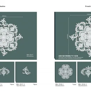 Top Sell Ceiling Panel Ceiling Medallion Pu Decoration Modern Polyurethane Anti-aging Ceiling Decoration Combination thumbnail-2