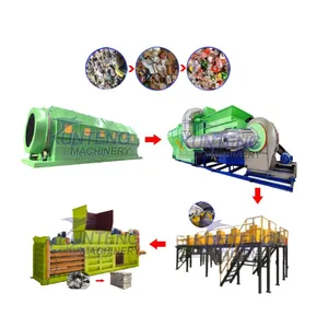 Complete Municipal Solid Waste Sorting Processing Equipment Garbage Sorting Line EPC thumbnail-1