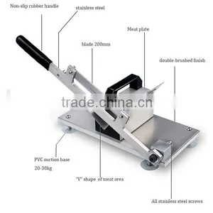 Manual Mutton/Meat/Food/Cheese Slicer Mini Meat Slicer for Home Use Thickness From0.2-10mm thumbnail-1