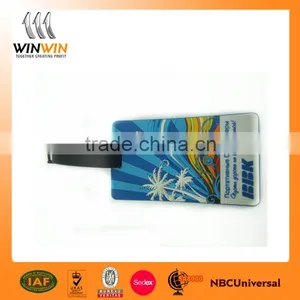 Flag Shape 3D Soft PVC Luggage Tag Custom thumbnail-1