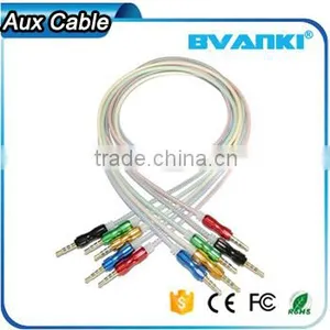 2016 Best Selling Products Factory Direct 3.5mm Stereo Male to Male Audio Aux Cable Free Samples Supplier's Choice thumbnail-2
