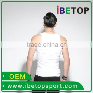 Customize Wholesales Simple Cotton Sport Vest Singlet thumbnail-4