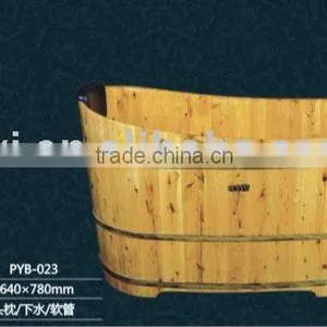 Wooden Bathtub High-low Bathtub thumbnail-1