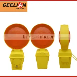 Yellow Traffic Safety Barricade Sloar Power Led Warning Lights thumbnail-2