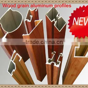 Wood Grain Aluminum Profiles for Kitchen Door thumbnail-1