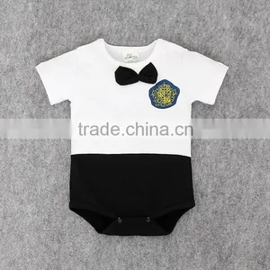 Latest Design British Style Baby Boy Romper Toddler Baby Jumpsuit Newborn Baby Clothes thumbnail-2