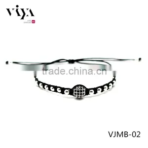 2016 Newest Fashion Beaded Wrap Ball Bracelets, Stainless Steel Jewelry thumbnail-1