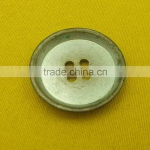 4 Holes Metal Button in Brass Silver Color --- MS1412 thumbnail-2