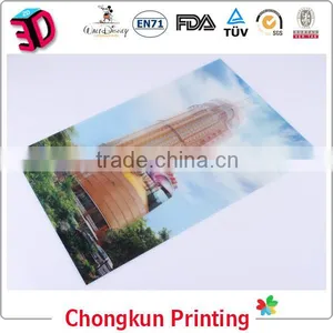 Hot Selling 3d Lenticular Picture Poster of Beautiful Building thumbnail-1