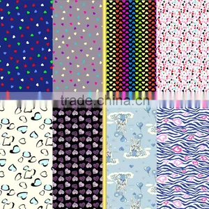 Printed Nylon Tricot Micro Fiber Fabric With Sweetie Honey Heart Design for Girl's Bra thumbnail-1