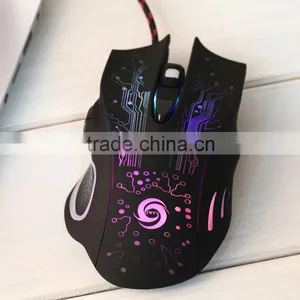 High Quality 5500DPI Optical Colorful Lights Wired Game Gaming Mice Mouse for Laptop PC New Arrival thumbnail-1