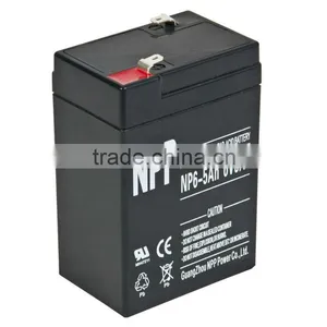 6V 5Ah High Purity Raw Material Maintenance Free Rechargeable Lead Acid Battery for Security Alarm System thumbnail-1