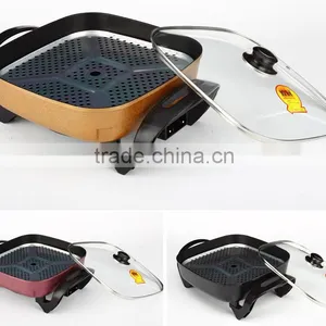 Electric Pancake Skillet Table Electric Stew Pan With Decal thumbnail-3