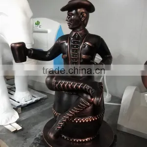 Life Size Fiberglass Bronze Human Statue thumbnail-2