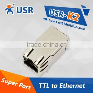 USR-K2 Low Cost Small Size Serial TTL UART to Ethernet Module Support AUTO MDI/MDIX thumbnail-1