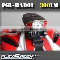 USB Rechargeable 1200 MAh XPE 4w Led Helmet Light thumbnail-1