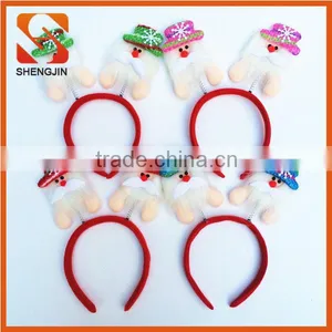 SJ-6759 New Cheap Sring Santa Design Christmas Headband Supplier thumbnail-5