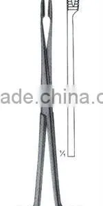 GROSS Sponge and Dressing Forceps Without Ratchet 180 mm thumbnail-1