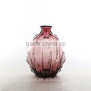 Oval Color Art Glass Vase thumbnail-2