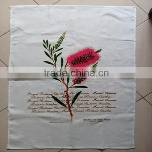 Silkscreen Printed Tea Towel Kitchen Linen Teatowel Printed for Sales &home Decoration thumbnail-4