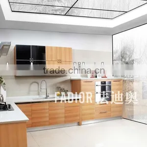 Simple Stainless Steel Kitchen Cabinet Z002 thumbnail-1