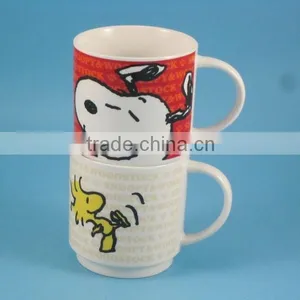 YF28030 Custom Animal Pattern Printed Stackable Ceramic Mug thumbnail-1