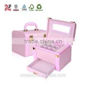 High Quality Luxury Leather Makeup Storage Box thumbnail-1
