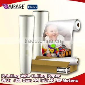 Printing Wide Rolling Paper With 128 Gsm 44 Inch X 45 Meters thumbnail-1