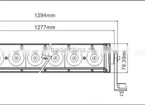 50" LED Bar, 240W LED Light Bar, 10W Single Row LED Light Bar Raptor Tacoma 4x4 Tundra thumbnail-4