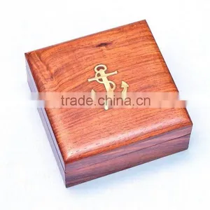 Beautiful Brass Titanic Compass -Gift Compass With Rosewood Box 13415 thumbnail-2