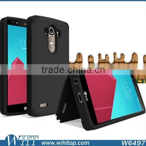 For LG G4 Case, Hybrid 2 in 1 Combo Heavy Duty Rugged Armor Case thumbnail-1
