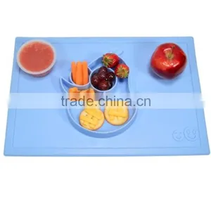 BPA Free Wholesale Non-slip Silicone Bowls Kids Tableware thumbnail-6
