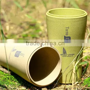Wheat Straw Plastic Travel Tooth Brush Mug Set 280ml+360ml thumbnail-6