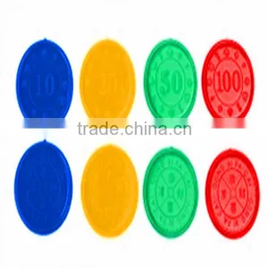 OEM Plastic Products Colorful Custom Plastic Game Token thumbnail-1