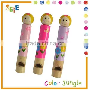 Wood Music Instruments Child Funny Whistle thumbnail-1