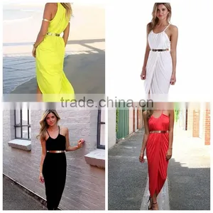Marvelous Gorgeous Splendid and Posh 5 Yards Praise Super Sexy Milk Silk Dress With Belt thumbnail-1
